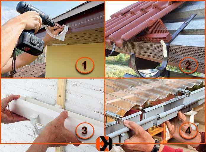 Как закрепить водостоки на крыше: инструкция, схемы, пошаговый монтаж