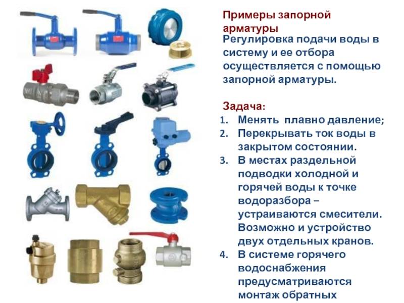 Водопроводный вентиль: типы и устройство