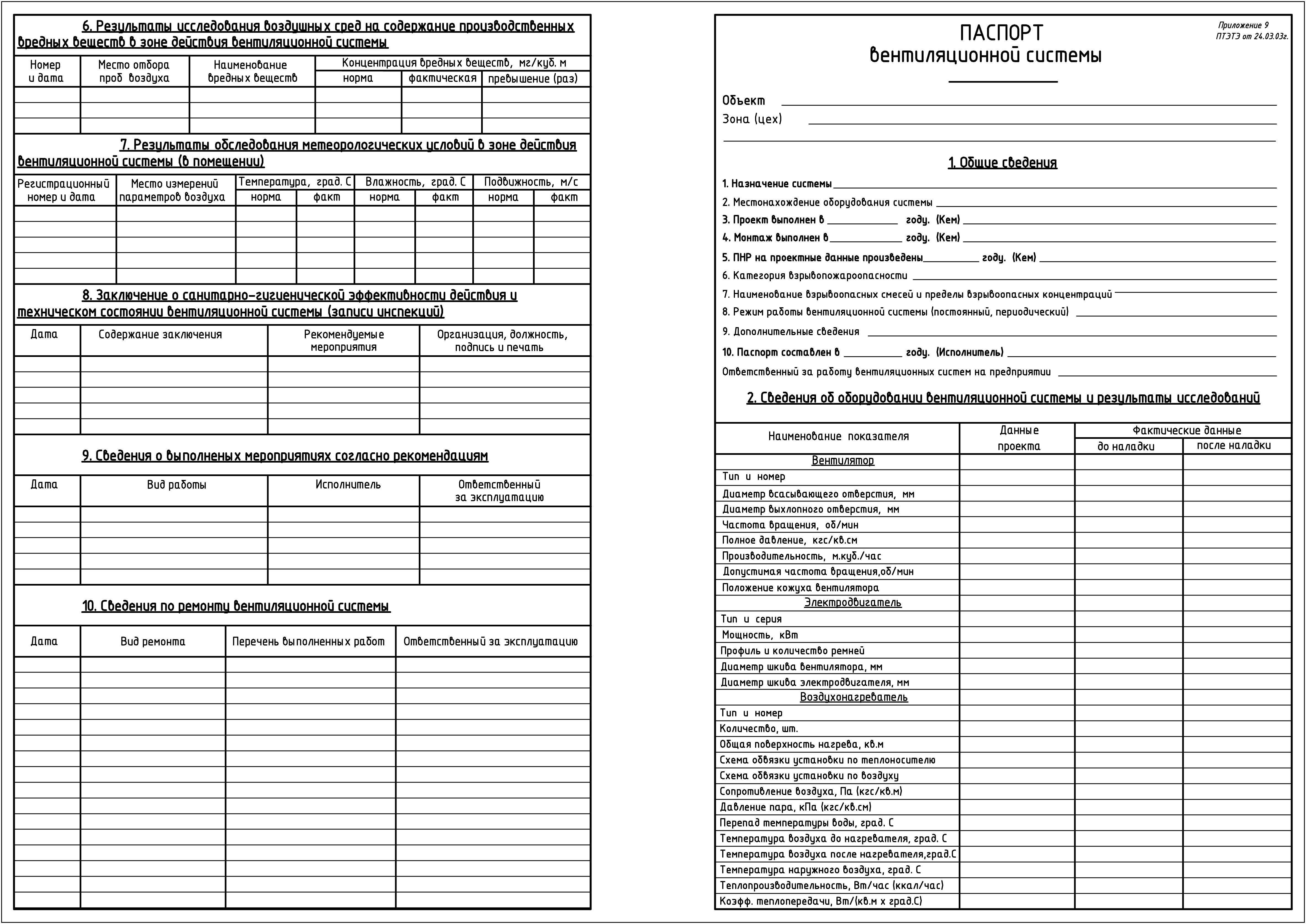Образец протокол аэродинамических испытаний вентиляции образец