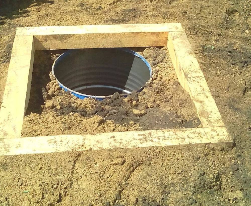 Дачный туалет с выгребной ямой