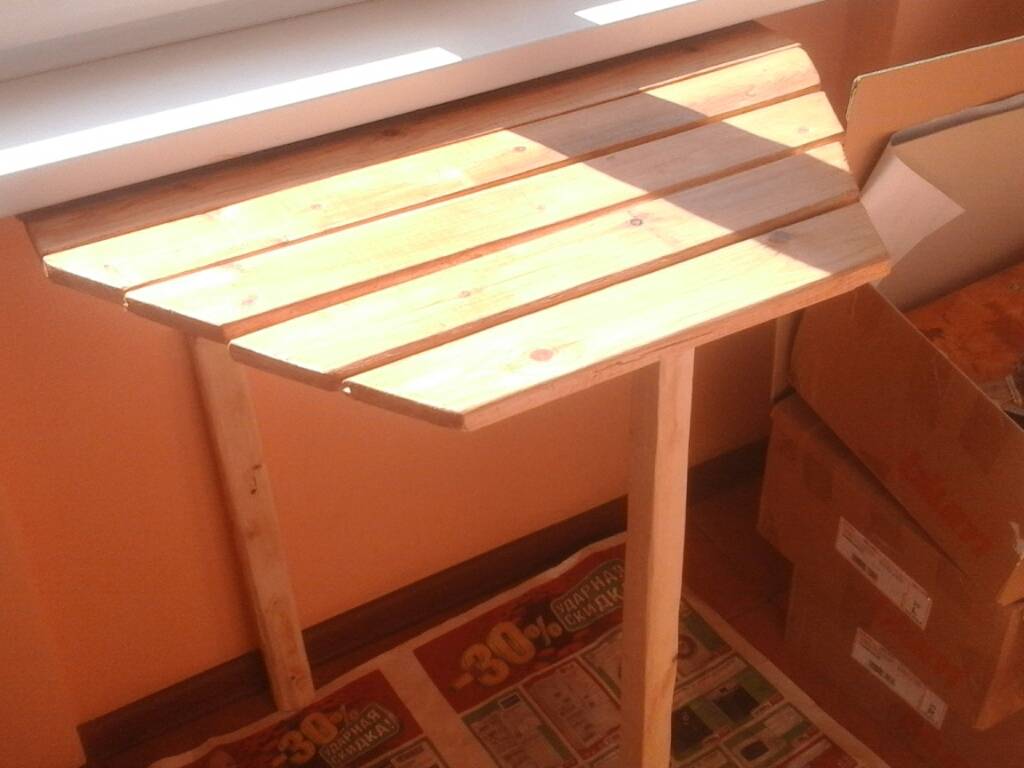 Откидной столик на балкон своими руками - клуб мастеров