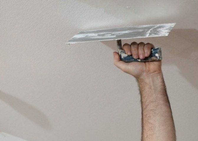 Как шпаклевать потолок из гипсокартона