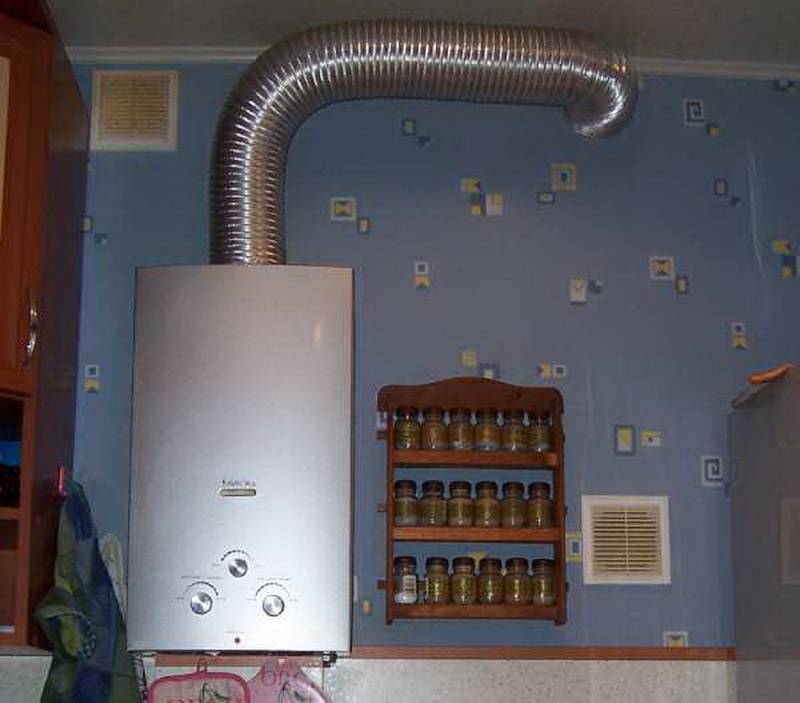 Дымоход для газовой колонки в частном доме и квартире
