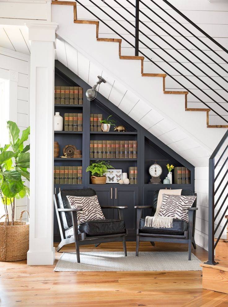 20 способов использовать пространство под лестницей