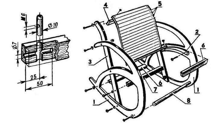 Как сделать кресло-качалку из металла своими руками?