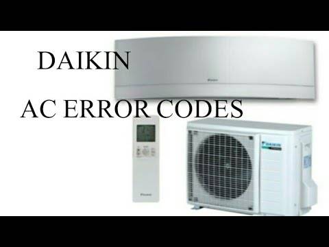 Расшифровка и инструкции к ошибкам кондиционеров daikin