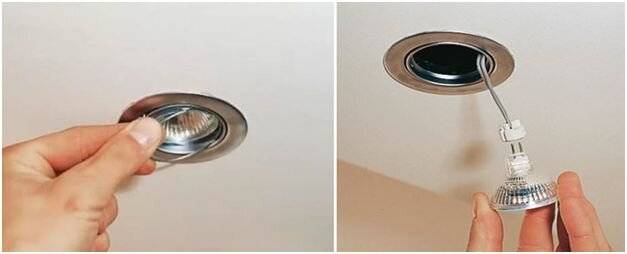 Как заменить точечный светильник на потолке: советы, рекомендации