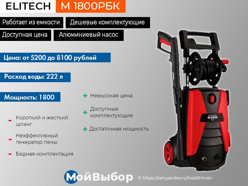 10 лучших моек высокого давления - рейтинг надежности
