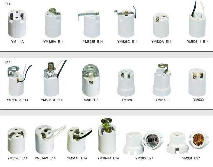 Патрон для лампочки: разновидности электроустановочного устройства - точка j