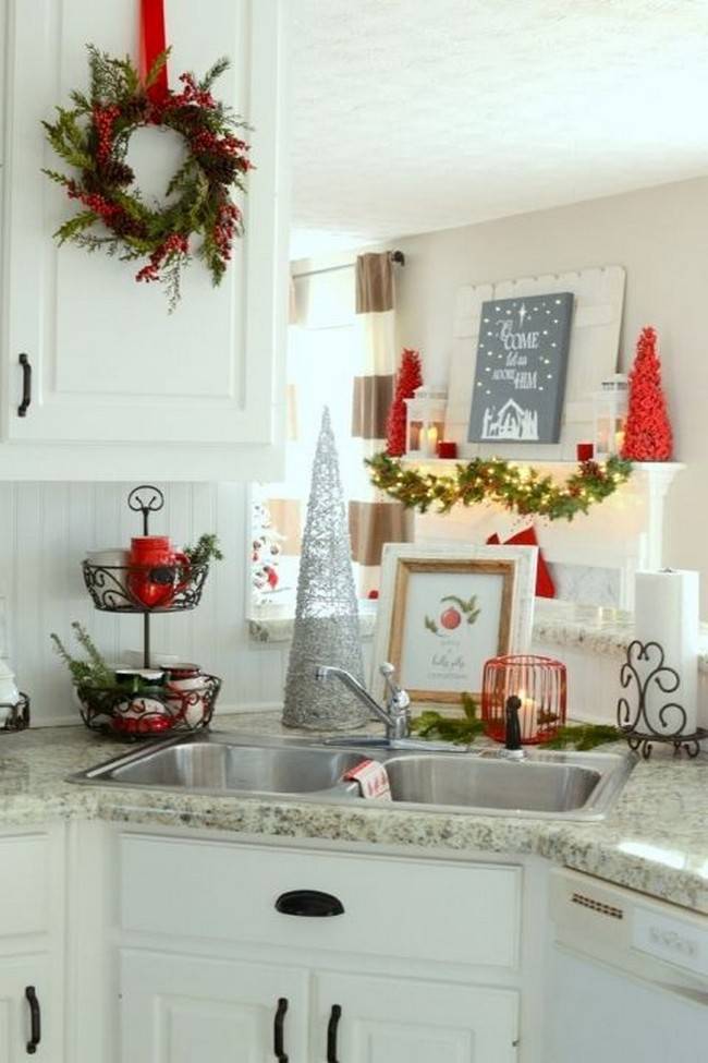 Как украсить кухню к новому году и рождеству: идеи декора, фото в интерьере