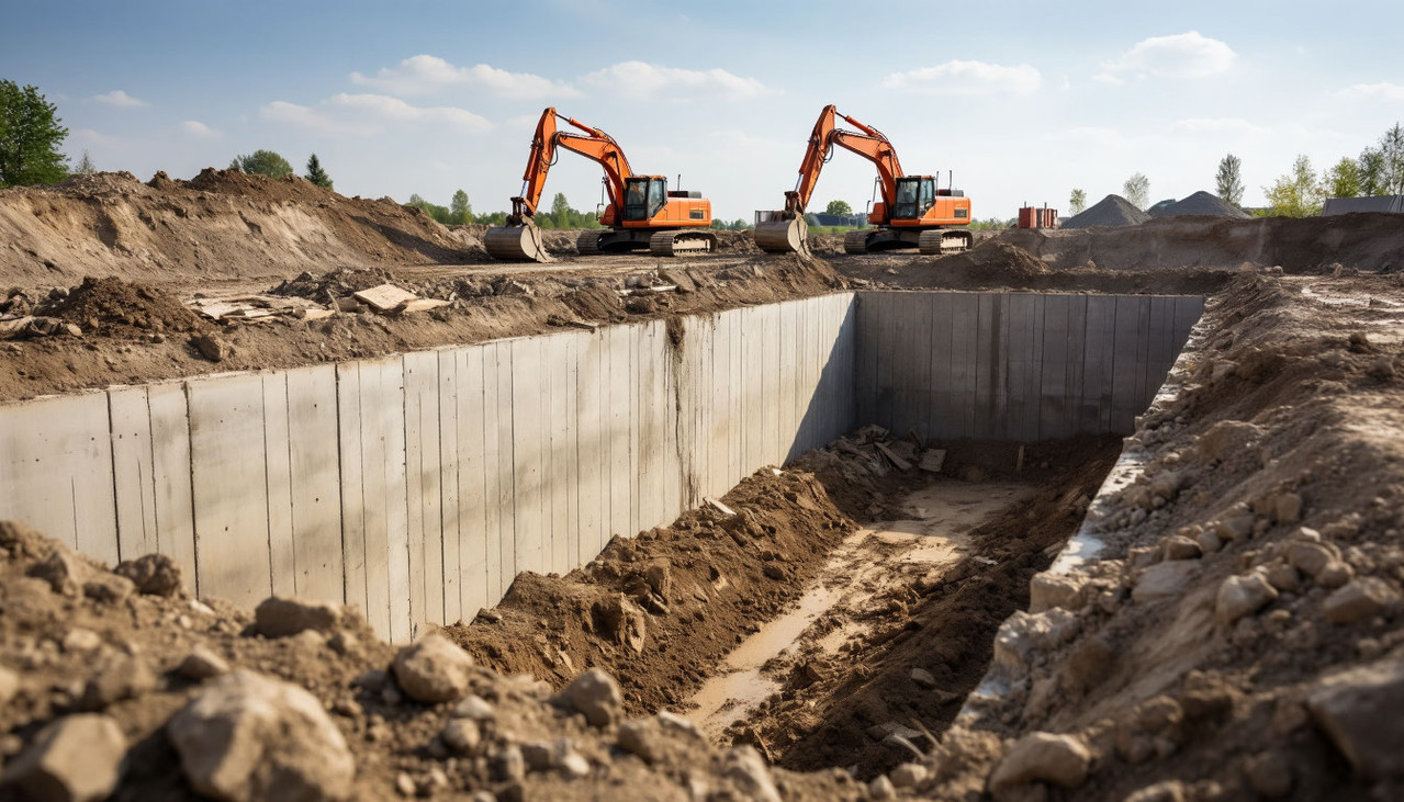 Устройство стены в грунте