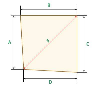 Как правильно вывести диагональ. расчет диагонали для угла 90 градусов