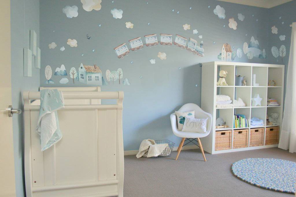 Комната для новорожденного (30 фото): лучшие идеи интерьеров для мальчика и девочки