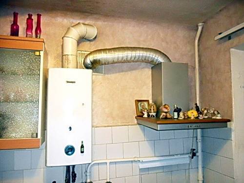 Вытяжная газовая труба: установка снаружи и внутри помещения