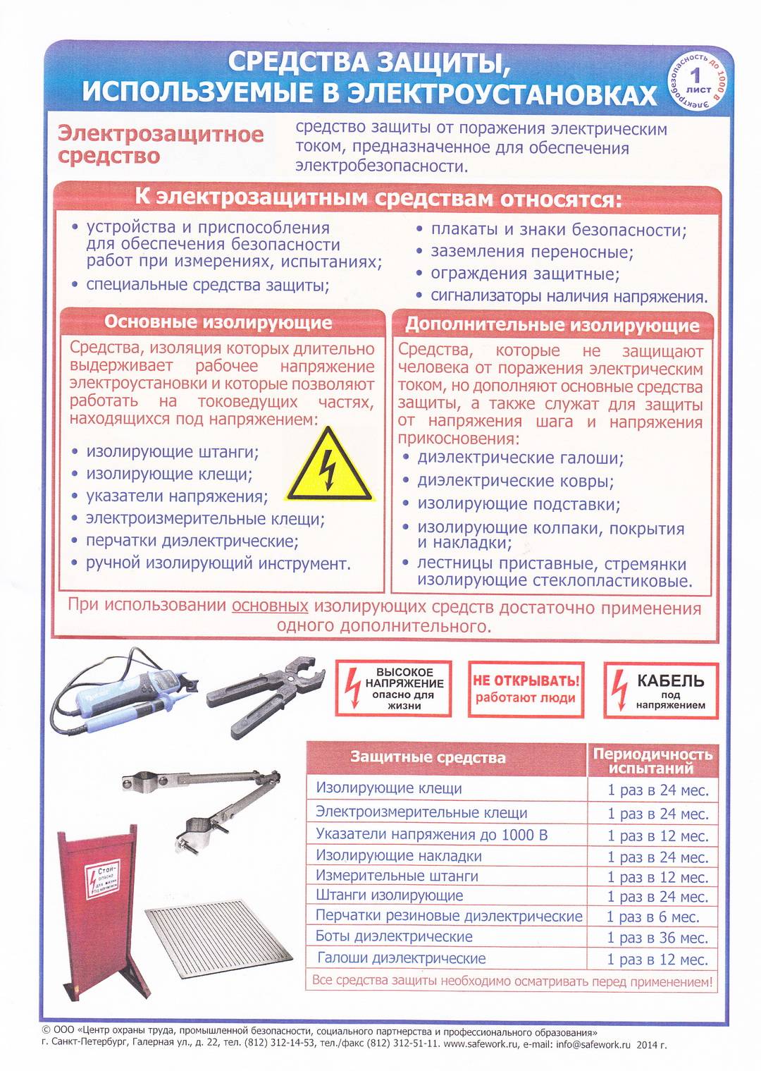 Инструкция по применению и испытанию средств защиты. Перечень защитных средств в электроустановках до 1000в и выше 1000в. Средства защиты в электроустановках до и выше 1000в. Основные СИЗ В электроустановках выше 1000в. Дополнительные СИЗ В электроустановках до 1000в.