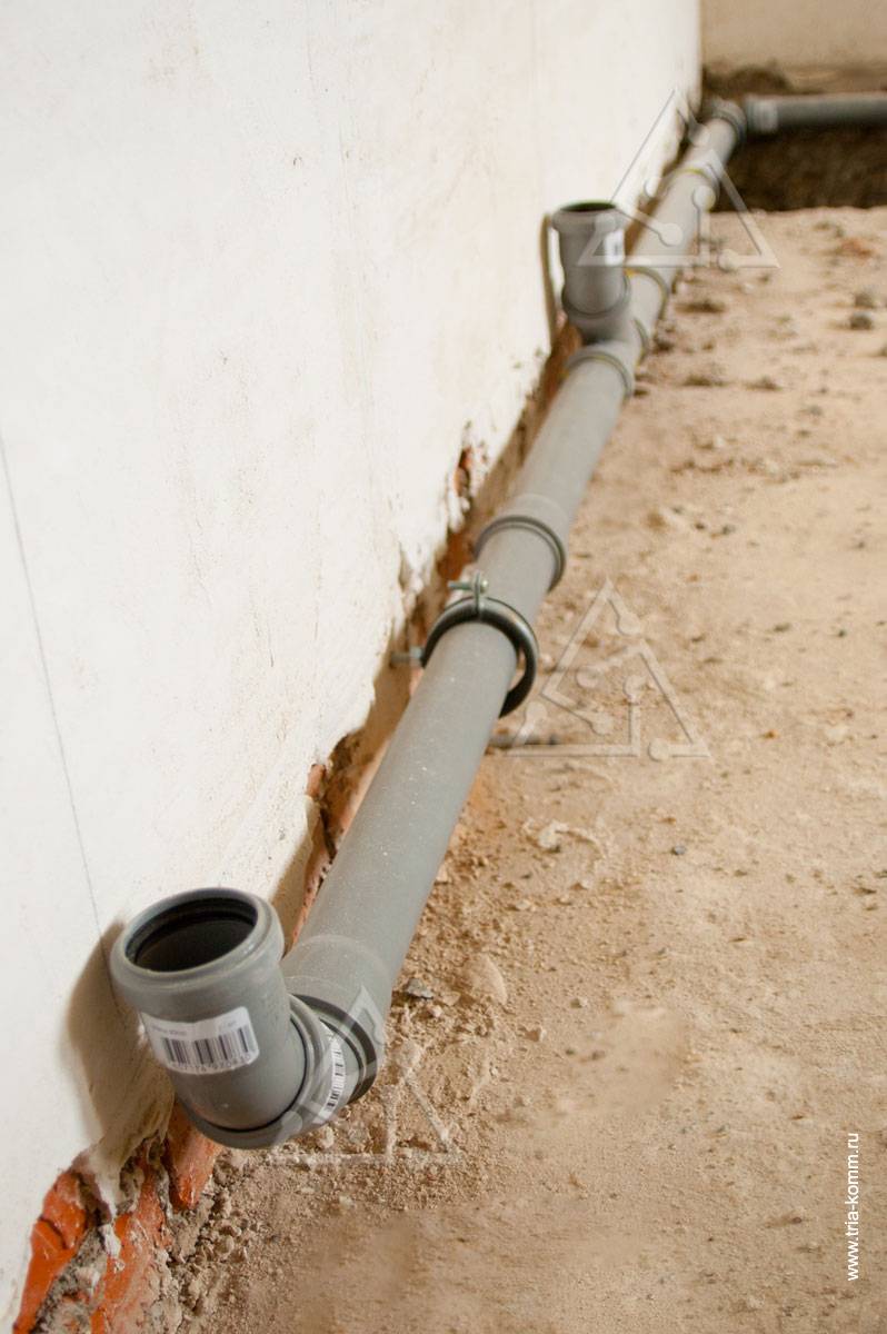 Каким должен быть уклон канализационной трубы по строительным нормативам