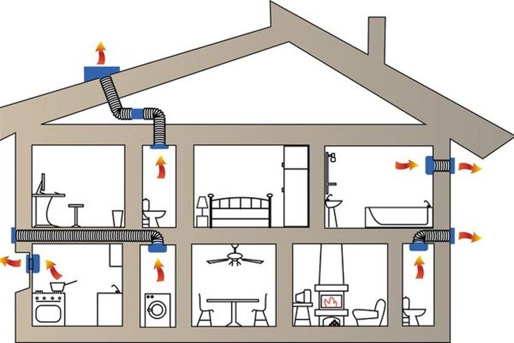 Как сделать принудительную вентиляцию своими руками: как установить в частном доме и квартире, в гараже и его подвале, в погребе и бане, а также схема