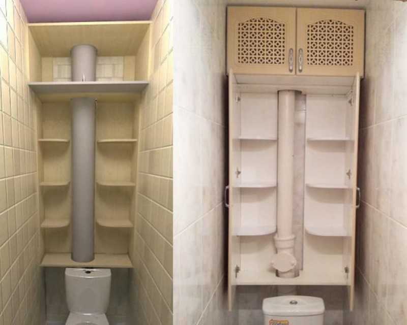 Встроенный шкаф в туалете за унитазом  (64 фото): модели шкафчиков, как сделать своими руками из плитки