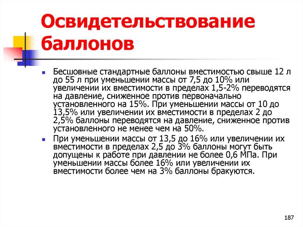 Период осмотра. Периодичность освидетельствования пропановых баллонов. Срок освидетельствования баллонов. Требования к техническому освидетельствованию баллонов. Сроки периодического освидетельствования баллонов.