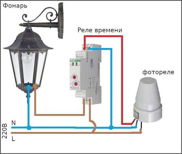 Подключение фотореле для включения освещения