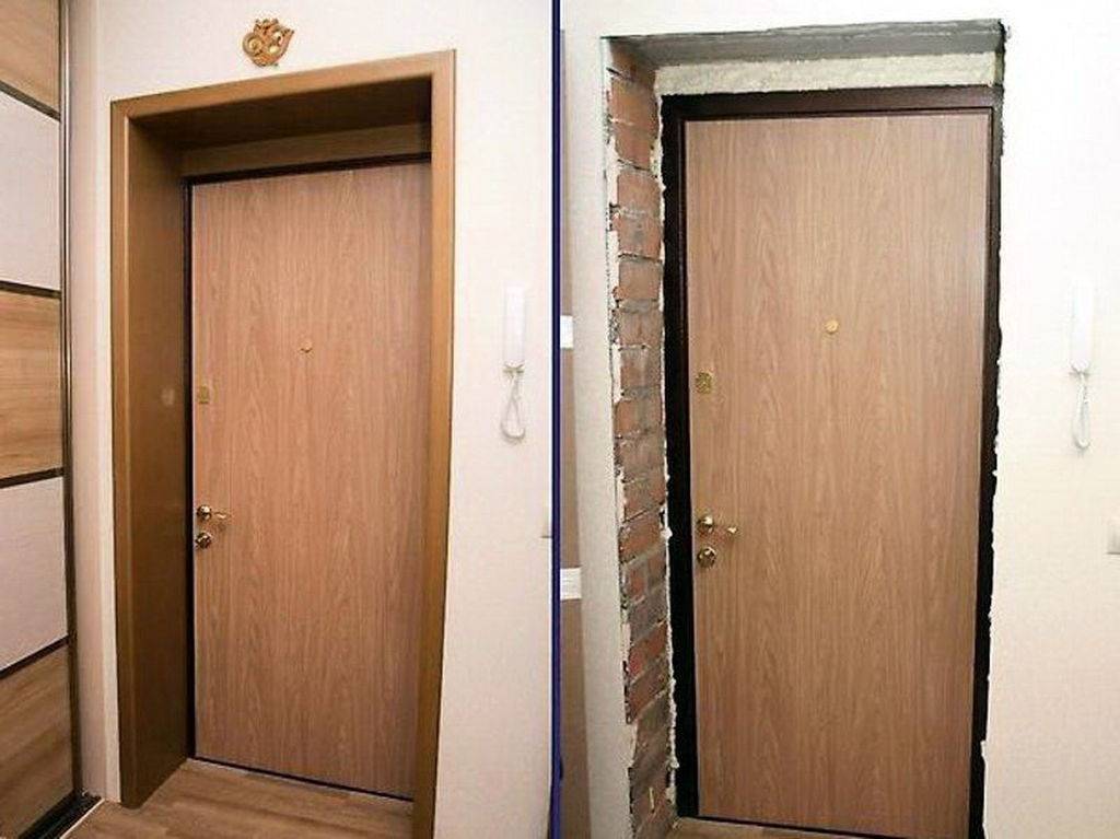 Чем отделать откосы входной двери