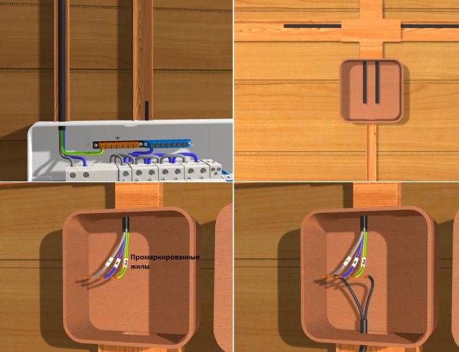Схема и особенности монтажа электропроводки в бане, материалы и советы