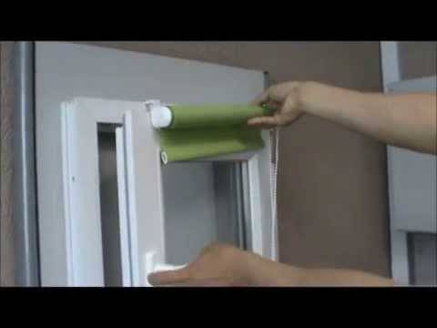 Как самостоятельно крепить рулонные шторы на пластиковые окна
