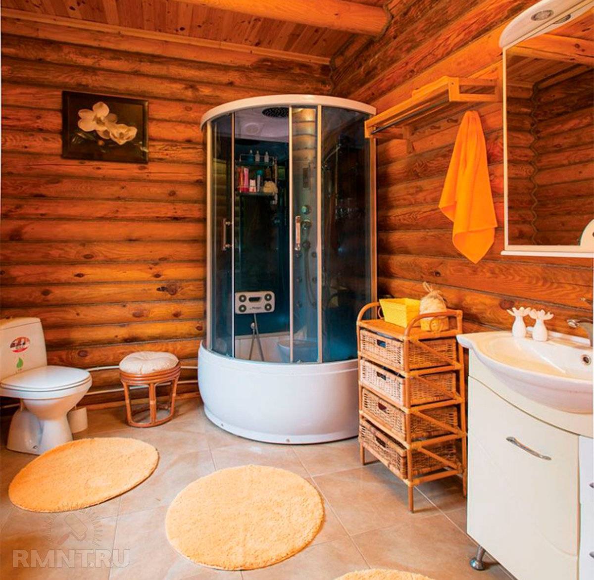 Как обустроить ванную комнату в деревянном доме