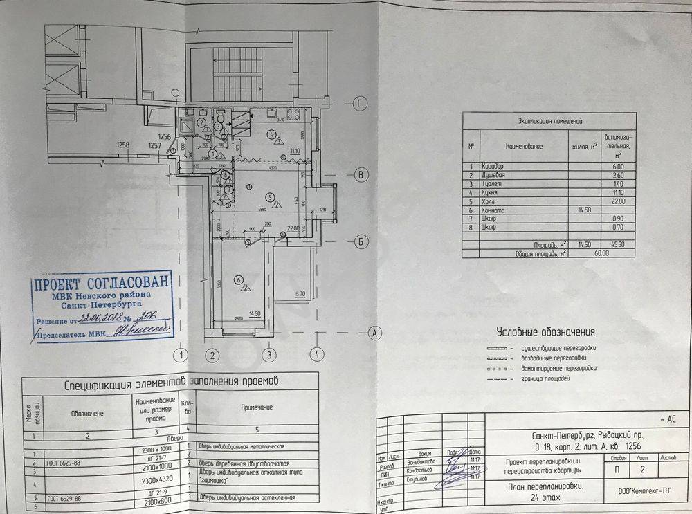 Согласование по эскизу