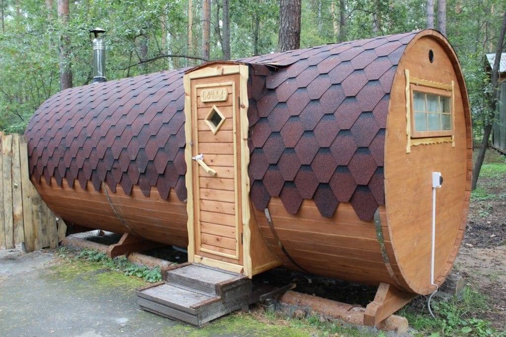 Баня-бочка (83 фото): сборка сауны своими руками, преимущества и недостатки круглых конструкций, отзывы владельцев и реальных покупателей