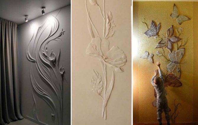 Картины из гипса и художественная штукатурка стен: как сделать своими руками объемные панно и барельефы