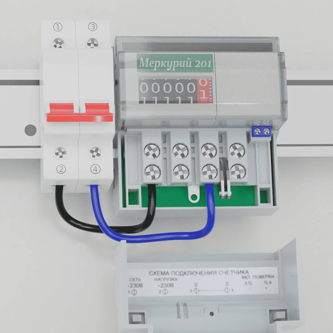Подключение электрического счетчика меркурий 201 схема подключения
