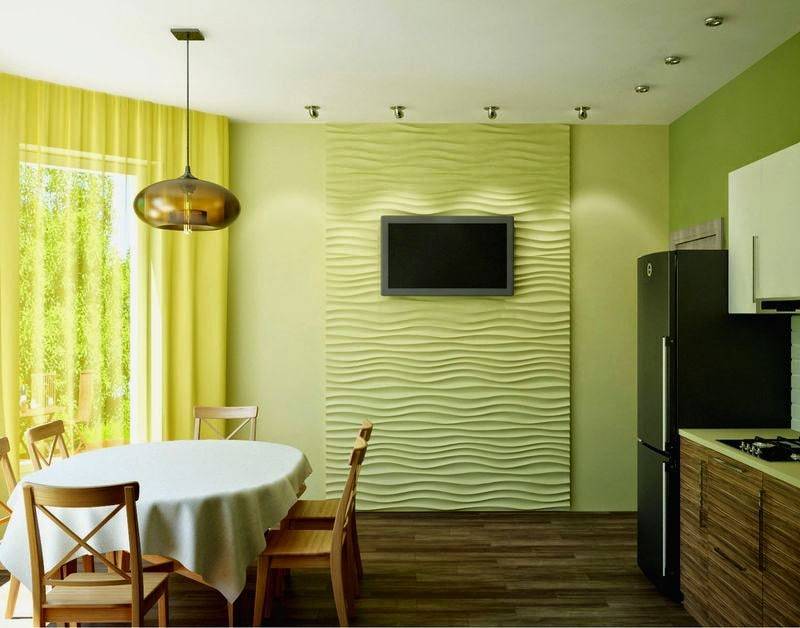Покраска стен на кухне: чем покрасить стены на кухне + (50 фото)
