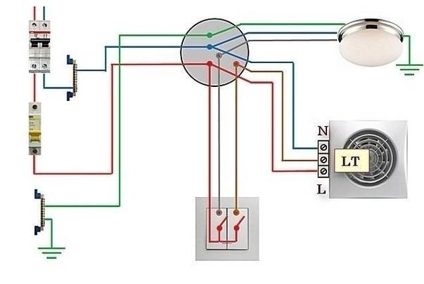 Как подключить вентилятор в ванной к выключателю: очень подробная инструкция и видео