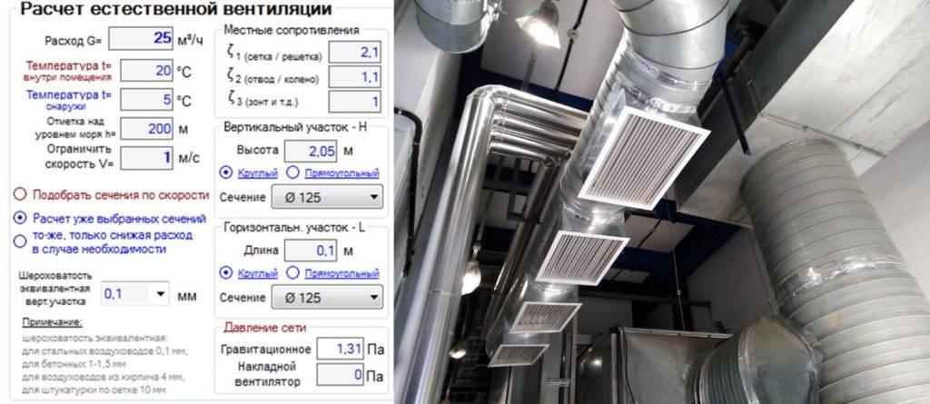 Расчет естественной вентиляции онлайн | retail engineering
