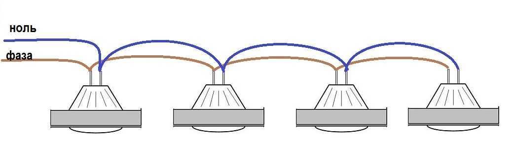 Последовательное и параллельное соединение светодиодов