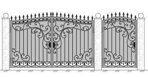 Кованые калитки (52 фото): универсальные ворота из дерева с элементами художественной ковки и профлистом