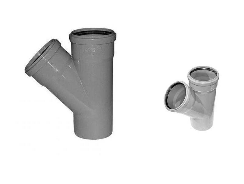 Виды и размеры фитингов для канализационных труб