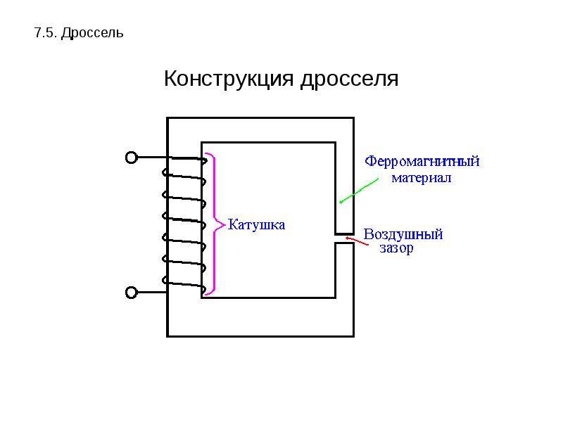 Роль дросселя в схеме