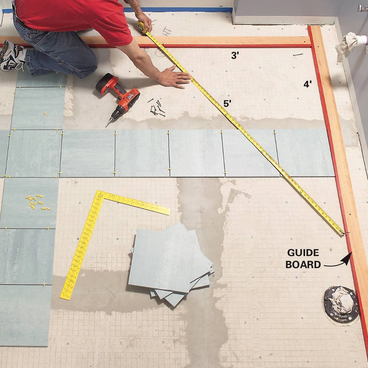 Как класть плитку на пол в ванной: последовательность работ | ремонт и дизайн ванной комнаты