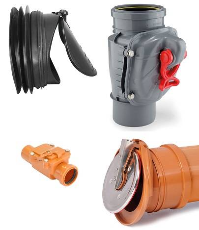 Обратный клапан на канализацию: запорный клапан на канализационную трубу, размеры клапана для напорной канализации, принцип работы, выбор, монтаж