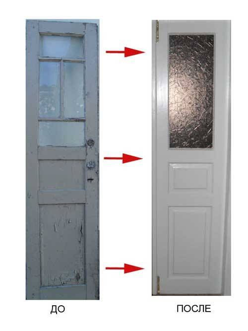Ремонт и реставрация шпонированных дверей