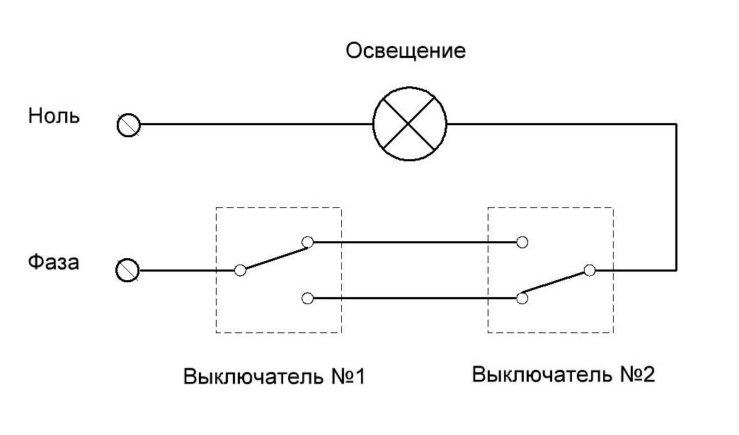 Схема подключения проходного выключателя: советы и пошаговое описание монтажных работ (125 фото + видео)