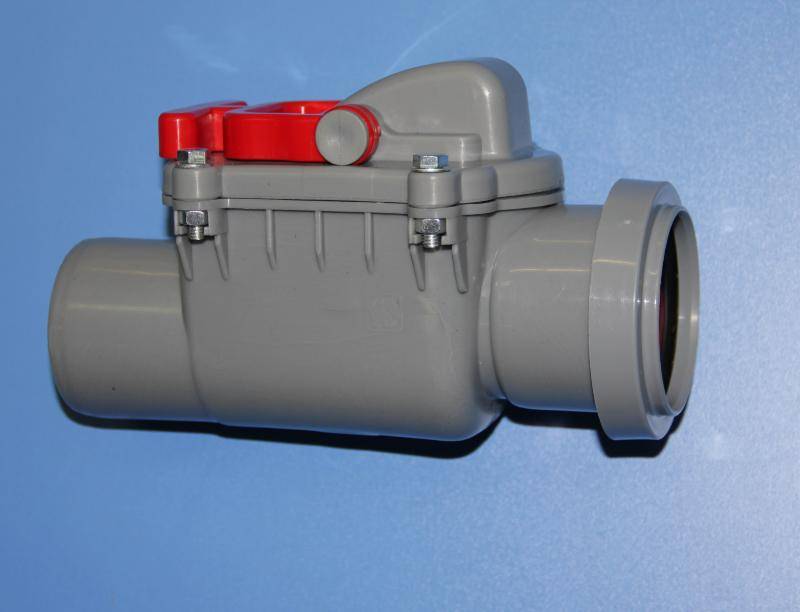 Обратный клапан для канализации 110 мм: применение и установка своими руками +фото и видео