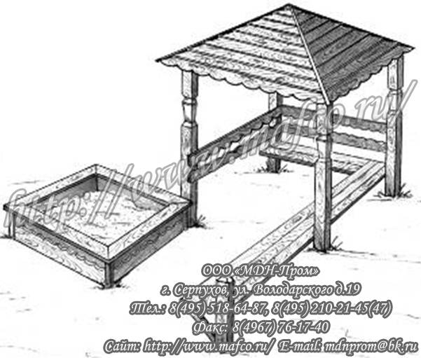 Деревянная песочница своими руками чертежи