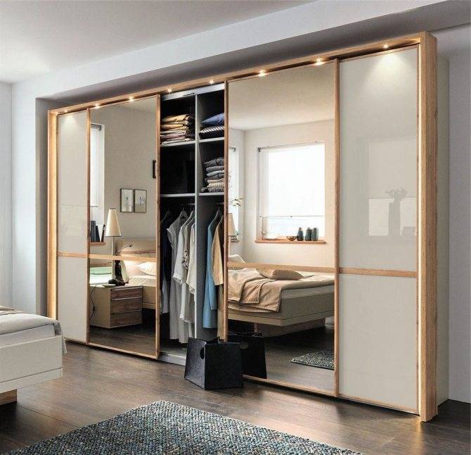70 современных шкафов-купе для спальни