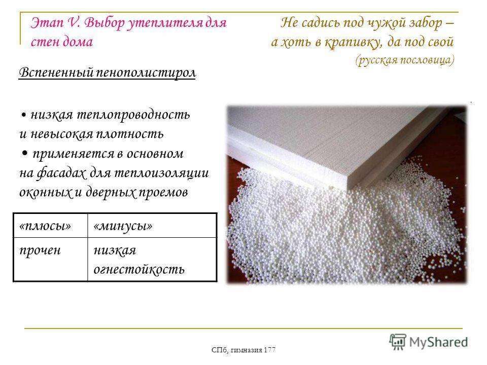 Многофункциональный материал пенополистирол в гранулах