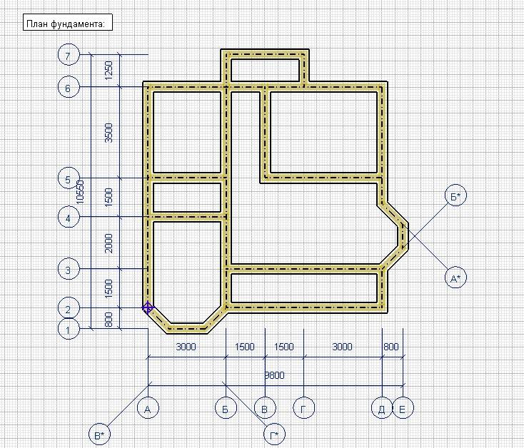 Фундамент дома чертеж. План фундамента. Начертить план фундамента. План ленточного фундамента с террасой. План фундамента веранды.