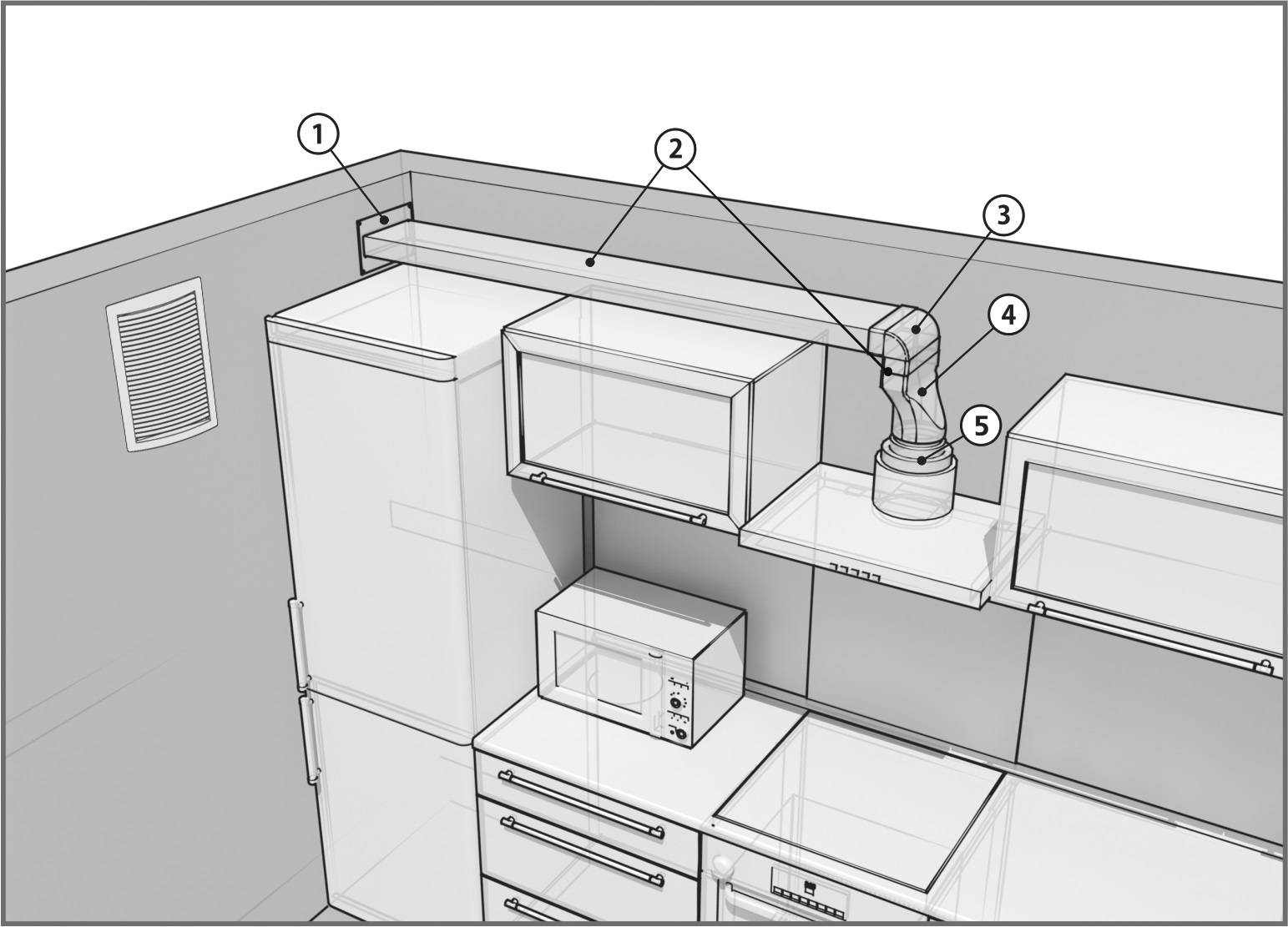 Перенос вентиляции на кухне: нормативные требования к переносу вентиляционного отверстия