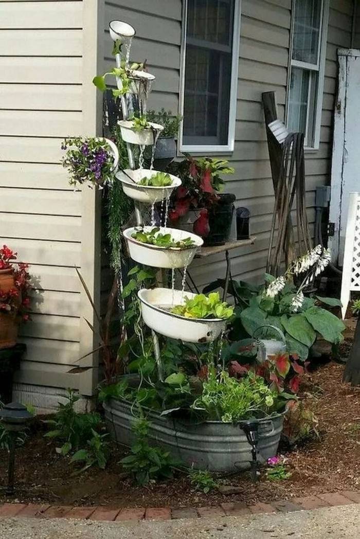 Как украсить огород цветами фото